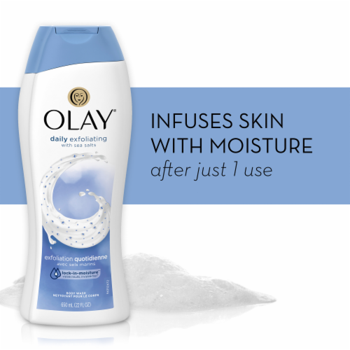 Olay Daily Exfoliating with Sea Salts Body Wash Perspective: right