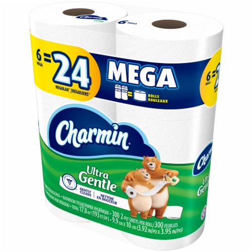 Charmin Ultra Gentle Mega Roll Bath Tissue Perspective: right