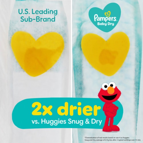 Pampers Baby Dry Baby Diapers Size 4 Perspective: right