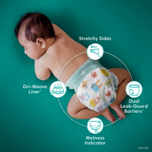 Pampers Baby Dry Baby Diapers Size 6 Perspective: right