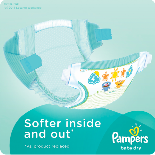Pampers Baby-Dry Size 5 Diapers Perspective: right