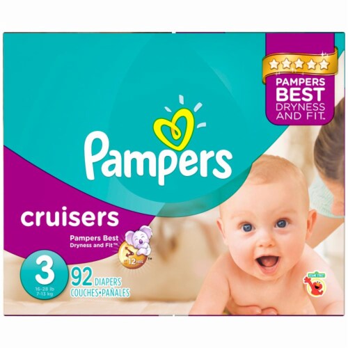 Pampers Cruisers Size 3 Diapers Perspective: right