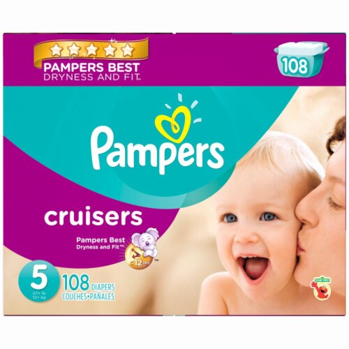 Pampers Cruisers Size 5 Diapers Perspective: right