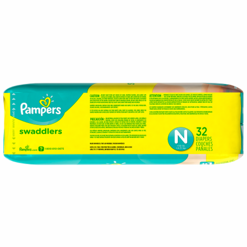Pampers Swaddlers Size N Diapers Perspective: right