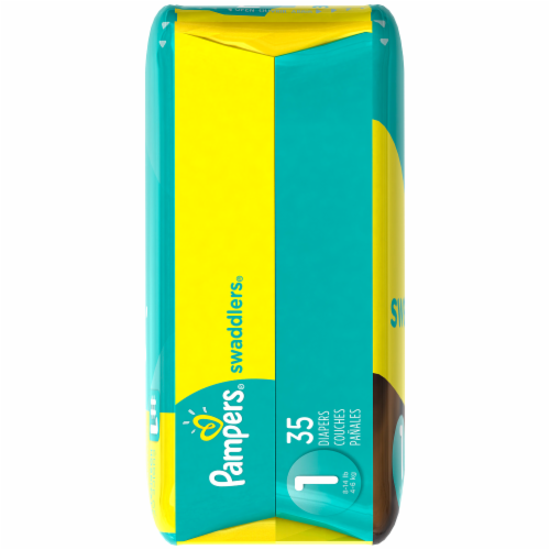 Pampers Swaddlers Size 1 Diapers Perspective: right