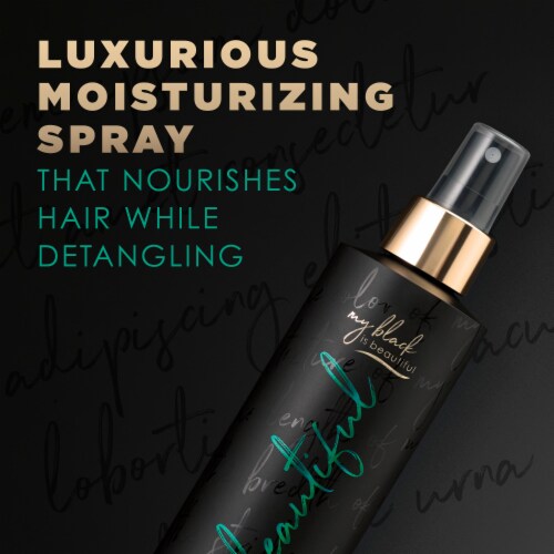My Black is Beautiful with Coconut Oil Honey & Turmeric Moisture Luxe Detangling Spray Perspective: right