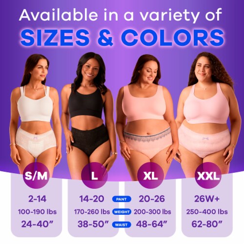 Always Discreet Adult Incontinence & Postpartum Underwear for Women Maximum XXL Perspective: right