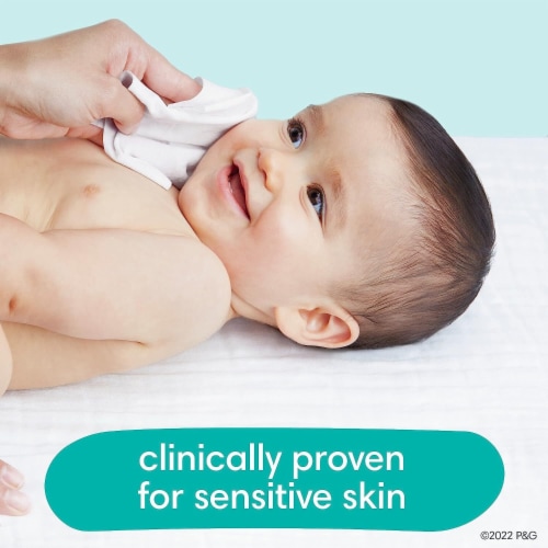 Pampers Sensitive Perfume Free Baby Wipes Perspective: right