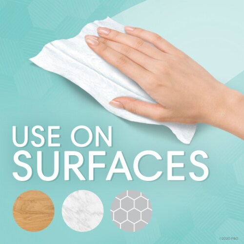 Pampers Expressions Fragrance Free Multi-Use Baby Wipes Perspective: right
