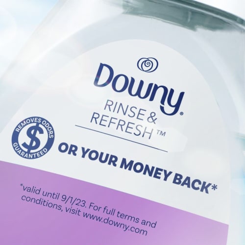 Downy HE Compatible Fresh Lavender Rinse & Refresh Laundry Odor Remover and Fabric Softener Perspective: right