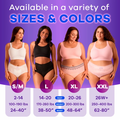 Always Discreet Adult Incontinence & Postpartum Underwear for Women Maximum XL Perspective: right