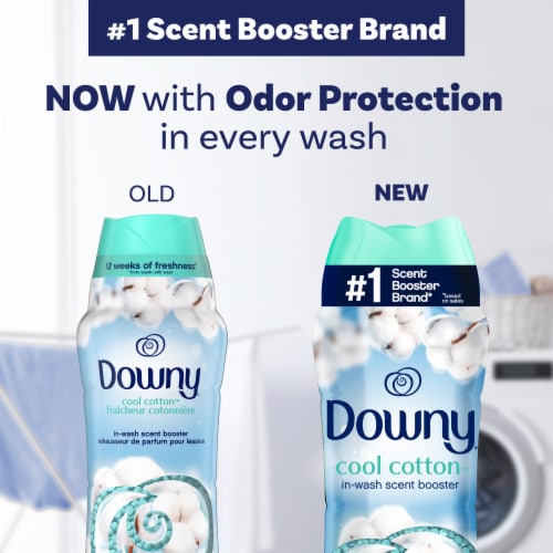 Downy in-Wash Scent Booster Beads, Cool Cotton, 20.1 oz 1.25 Pound