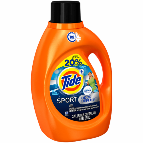 Tide Sport Odor Defense Liquid Laundry Detergent Perspective: right