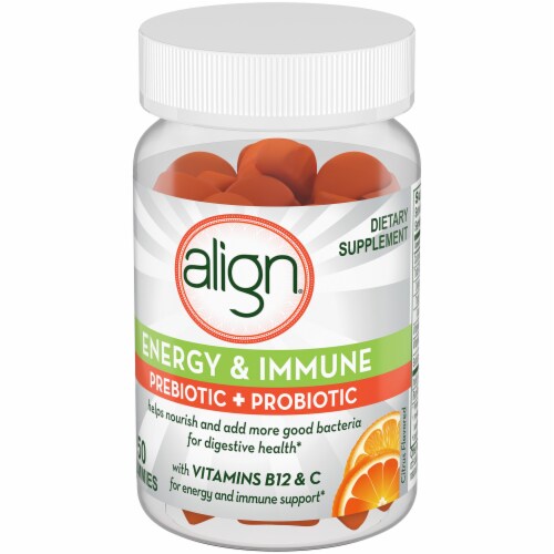 Align Gut Health & Immunity Support Probiotic & Vitamin C Gummies Perspective: right