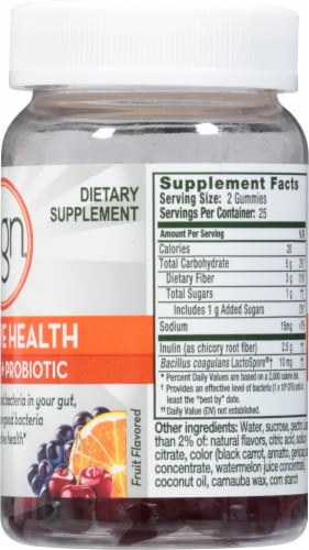 Align Digestive Health Prebiotic + Probiotic Gummies Perspective: right