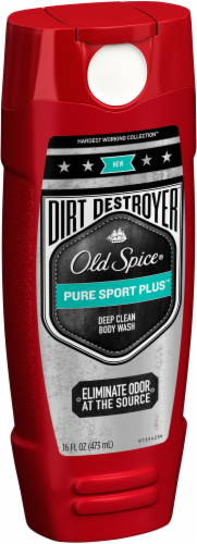 Old Spice Dirt Destroyer Pure Sport Plus Deep Clean Body Wash Perspective: right