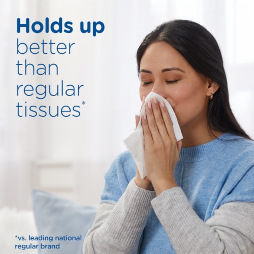 Puffs Plus Lotion Mega Cube Facial Tissue Perspective: right