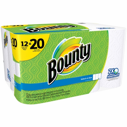 Bounty Mega Roll Select-A-Size Paper Towels Perspective: right