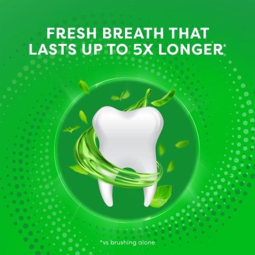 Crest Fresh Mint Scope Outlast Mouthwash Perspective: right