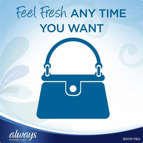 Always Feminine Wipes Fresh & Clean Perspective: right