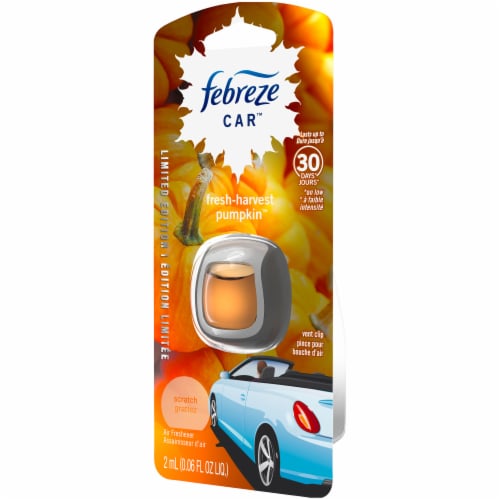 Febreze Car Vent Clip Air Freshener -  Fresh-Harvest Pumpkin Perspective: right