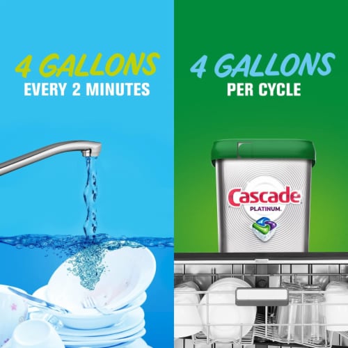 Cascade Platinum ActionPacs Fresh Scent Dishwasher Detergent Perspective: right
