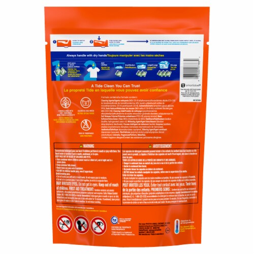 Tide Pods + 4-in-1 Downy April Fresh Detergent Pacs Perspective: right