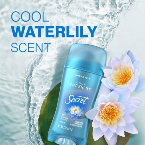 Secret for Women Antiperspirant Deodorant Invisible Solid Waterlily Scent Perspective: right