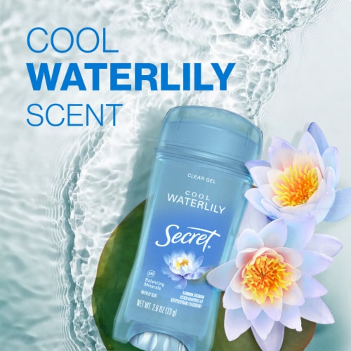Secret Fresh Waterlily Clear Gel Antiperspirant and Deodorant Perspective: right