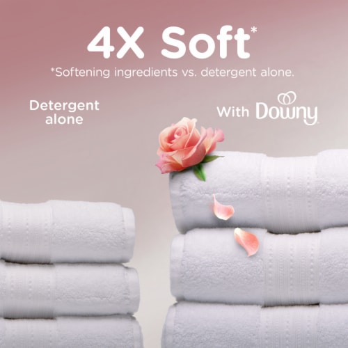 Downy Sparkling Amber & Rose Infusions Liquid Fabric Conditioner Fabric Softener Perspective: right