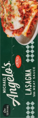 Michael Angelo's Lasagna with Meat Sauce Frozen Meal Perspective: right