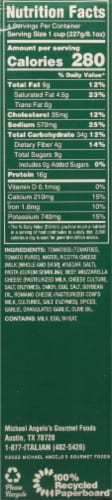 Michael Angelo's® Lasagna with Meat Sauce Frozen Meal Perspective: right