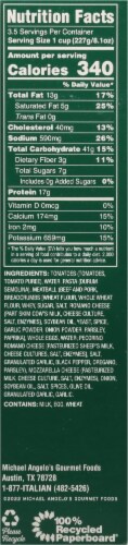 Michael Angelo's® Baked Ziti with Meatballs Family Size Frozen Meal Perspective: right