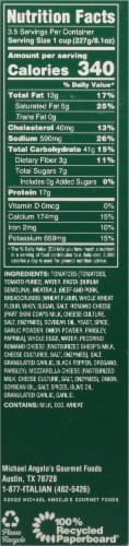 Michael Angelo's® Baked Ziti with Meatballs Family Size Frozen Meal Perspective: right