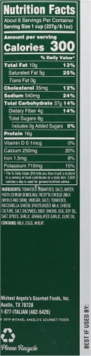 Michael Angelo's® Lasagna With Meat Sauce Family Size Frozen Meal Perspective: right