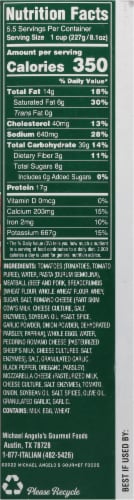 Michael Angelo's® Baked Ziti With Meatballs Family Size Frozen Meal Perspective: right