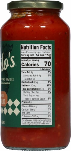 Michael Angelo's Nonna's Secret Roasted Garlic Pasta Sauce Perspective: right