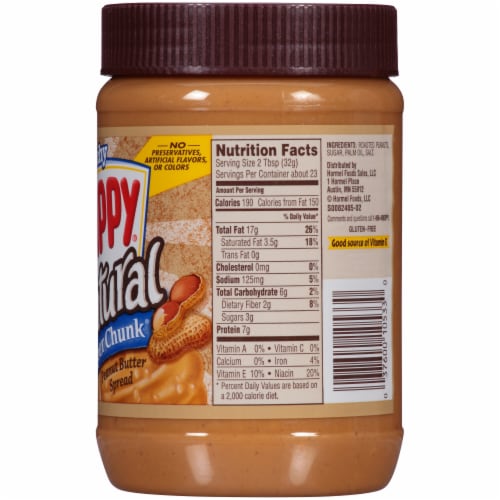 Skippy natural super chunk extra crunchy peanut butter spread 26 5