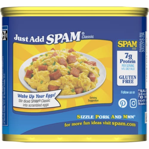 Spam Classic Canned Meat Perspective: right