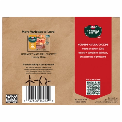 Hormel® Natural Choice® Uncured Hard Salami Deli Meat Perspective: right