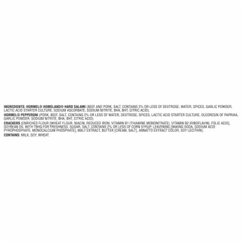 Hormel® Gatherings® Pepperoni, Hard Salami, And Round Crispy Crackers Party Tray, 28 Oz. Perspective: right