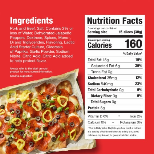 Hormel® Pepperoni With Jalapeno Perspective: right