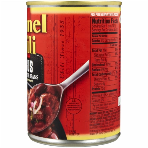 Hormel Angus Beef Chili with Beans Perspective: right