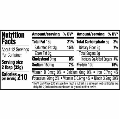 Skippy® Creamy Peanut Butter Blended with Plant Protein Perspective: right