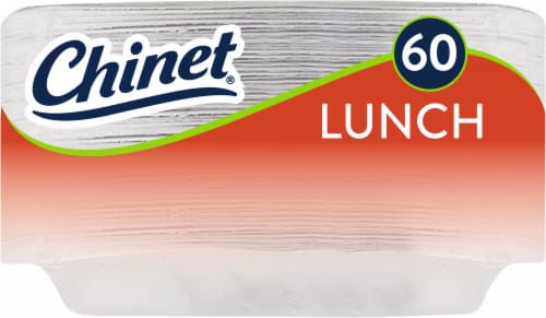 Chinet® Classic Lunch Paper Plates - White Perspective: right