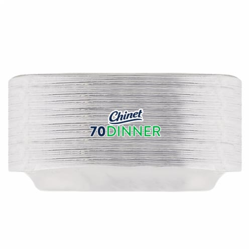 Chinet® Classic Paper Dinner Plates - White Perspective: right