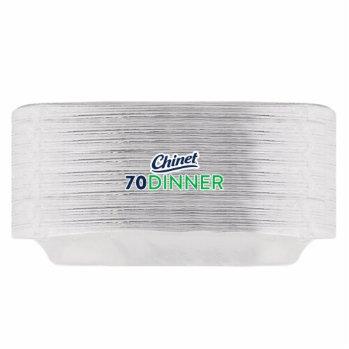 Chinet Classic White Dinner Disposable Paper Plates 10 3/8 32 Ct