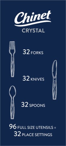 Chinet® Cut Crystal Premium Cutlery Perspective: right
