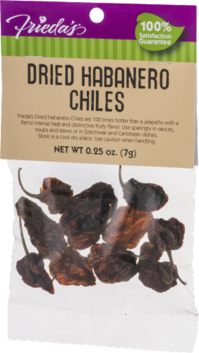 Frieda's® Simply Dried Habanero Chiles Perspective: right