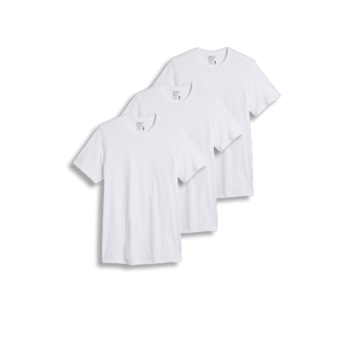 Jockey® Classic Men's Crew Neck T-Shirt Pack - White Perspective: right